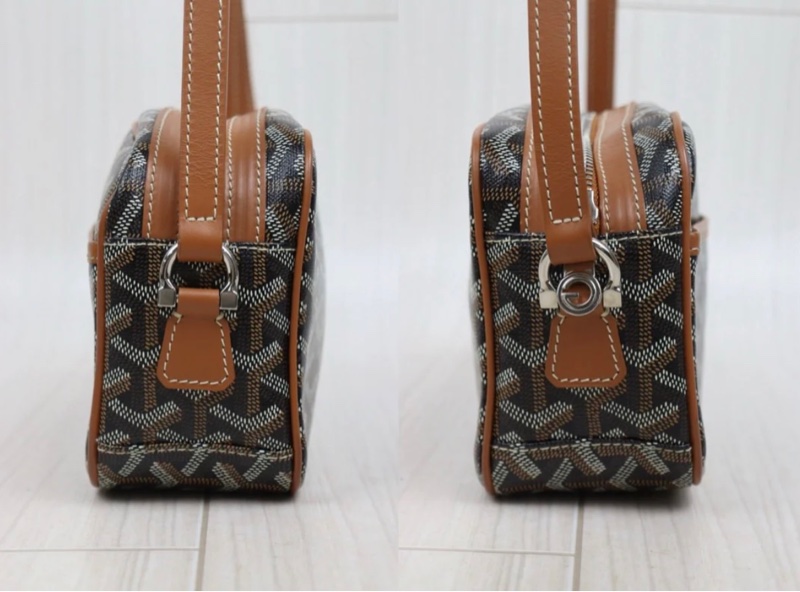 「JL 精品代購」98新Goyard 棕色相機包-3