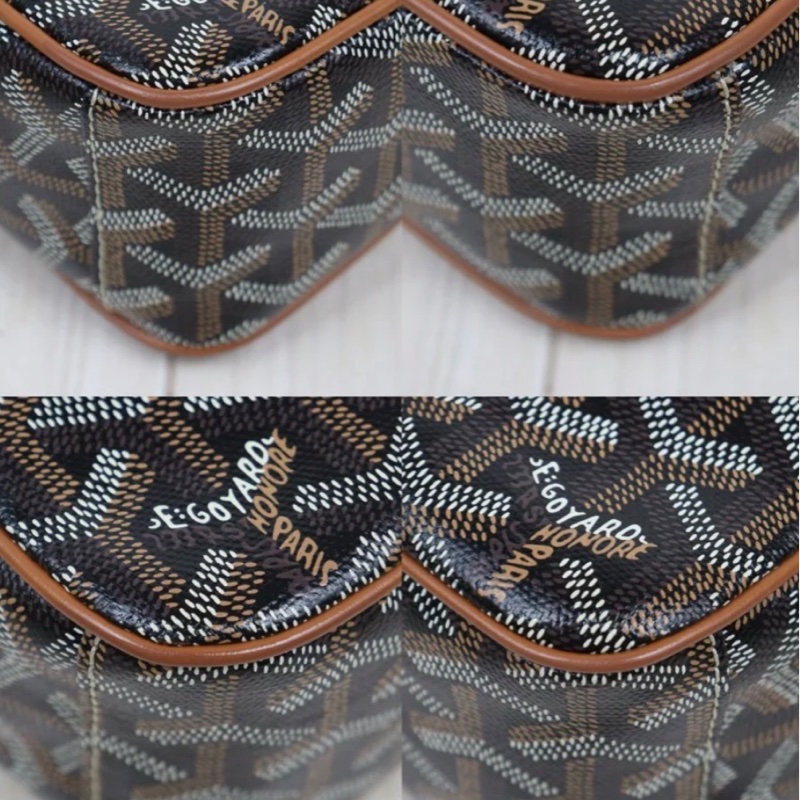 「JL 精品代購」98新Goyard 棕色相機包-6