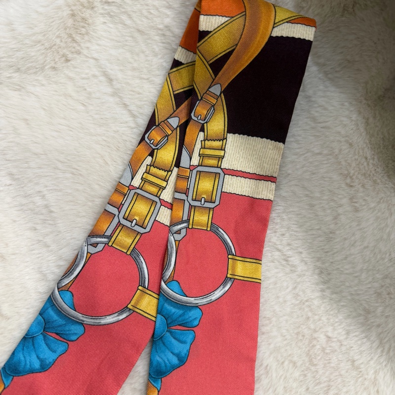 Hermes 愛馬仕 鎖鏈皮帶Twilly 絲巾-1