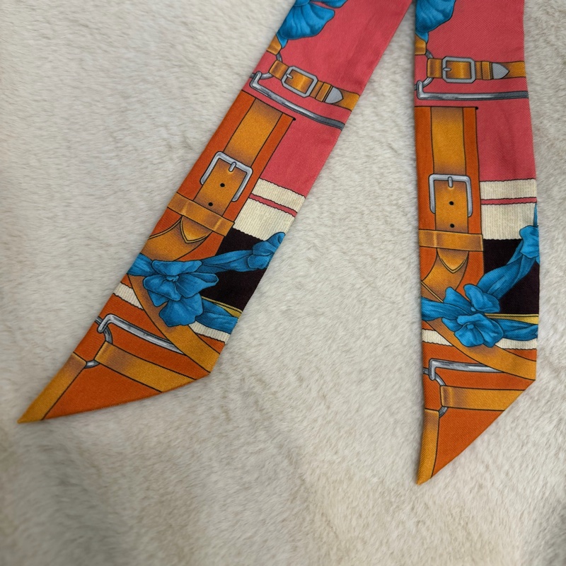 Hermes 愛馬仕 鎖鏈皮帶Twilly 絲巾-2