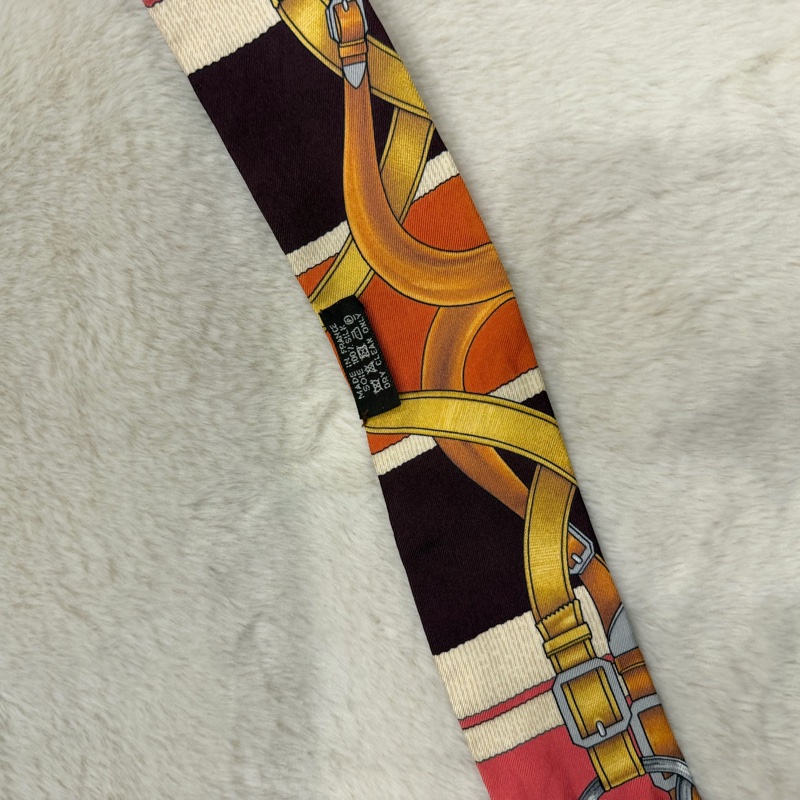 Hermes 愛馬仕 鎖鏈皮帶Twilly 絲巾-21