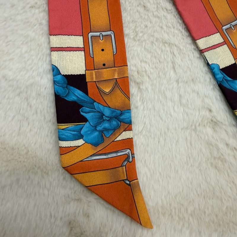 Hermes 愛馬仕 鎖鏈皮帶Twilly 絲巾-24