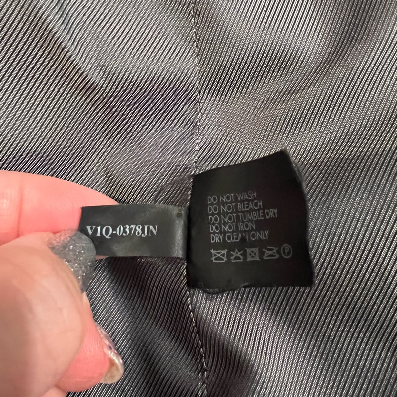 CK 絨布酒紅色西裝-4