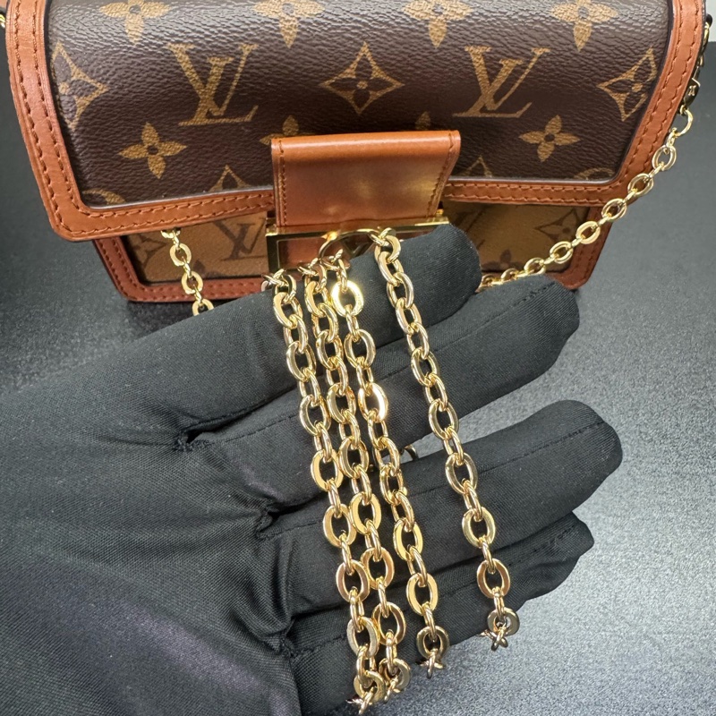 LV路易威登 Dauphine 達芙妮woc鏈條包 芯片款-14