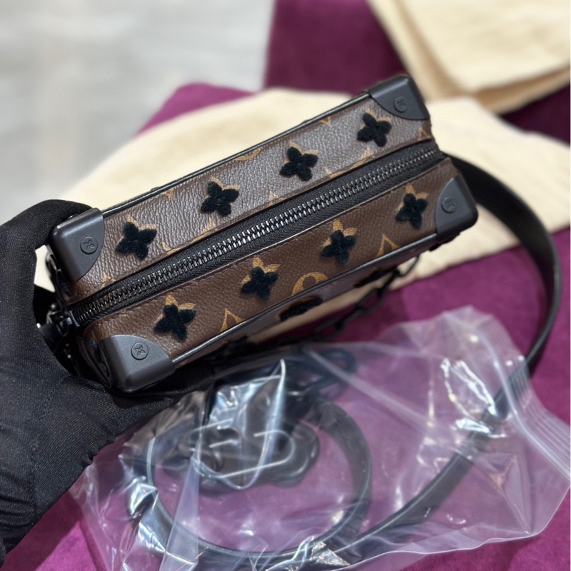 Lv 路易威登 mini soft trunk 植絨老花 芯片款-2
