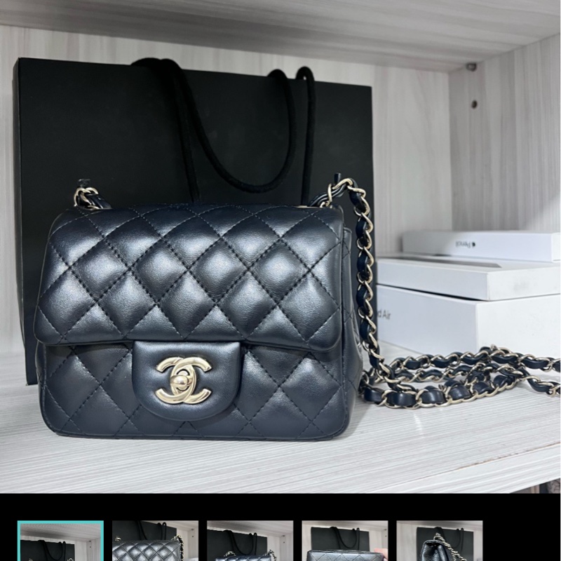 Chanel 淡金方胖-0