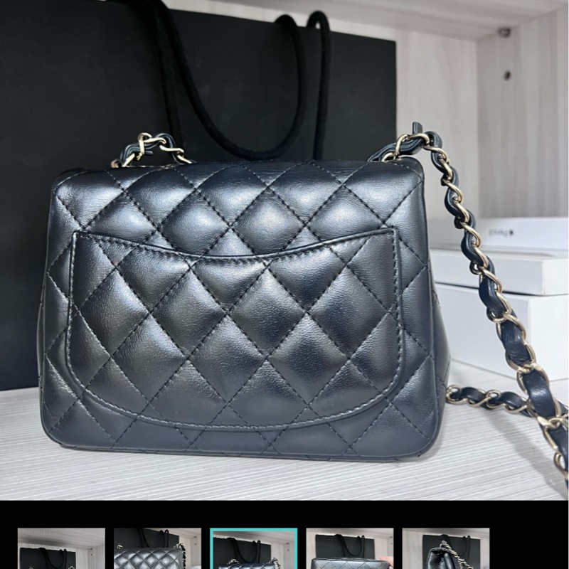 Chanel 淡金方胖-2