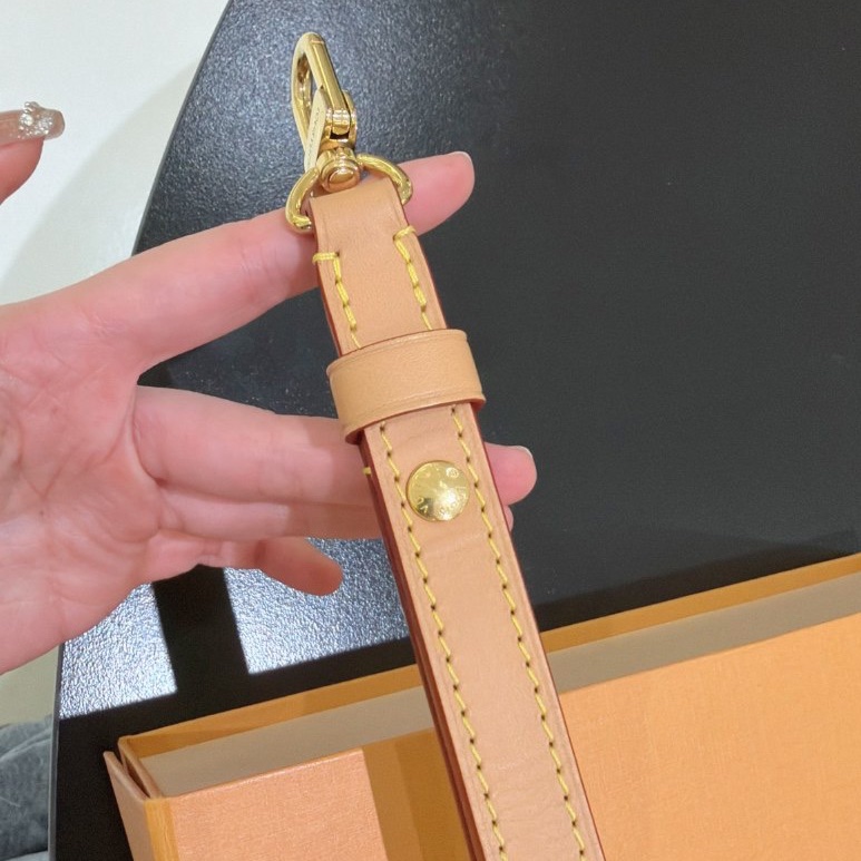 【近新閒置品】Louis Vuitton 路易威登LV Boulogne牛角包新款棕邊復古肩背包-19