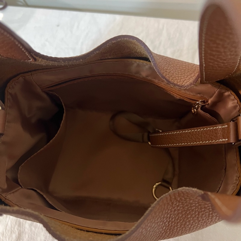 ෆ Hermes Picotin金棕銀菜籃子-16