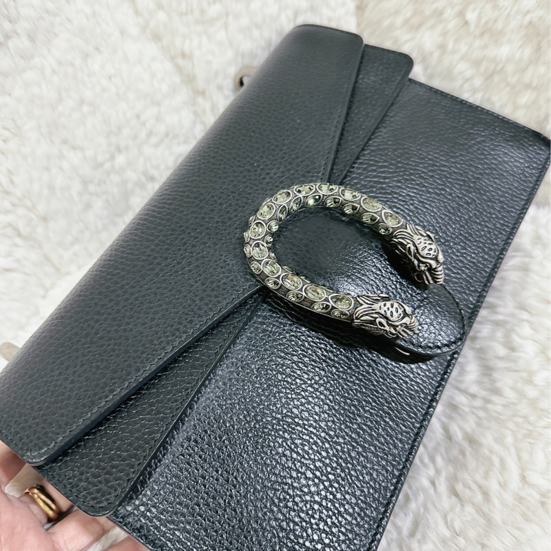 Gucci 經典酒神包黑色中號-2