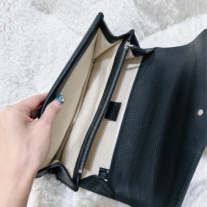 Gucci 經典酒神包黑色中號-3