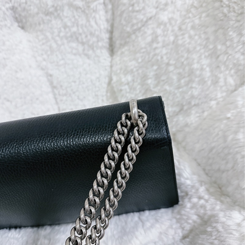 Gucci 經典酒神包黑色中號-24