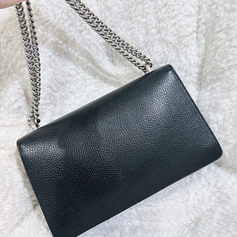 Gucci 經典酒神包黑色中號-25