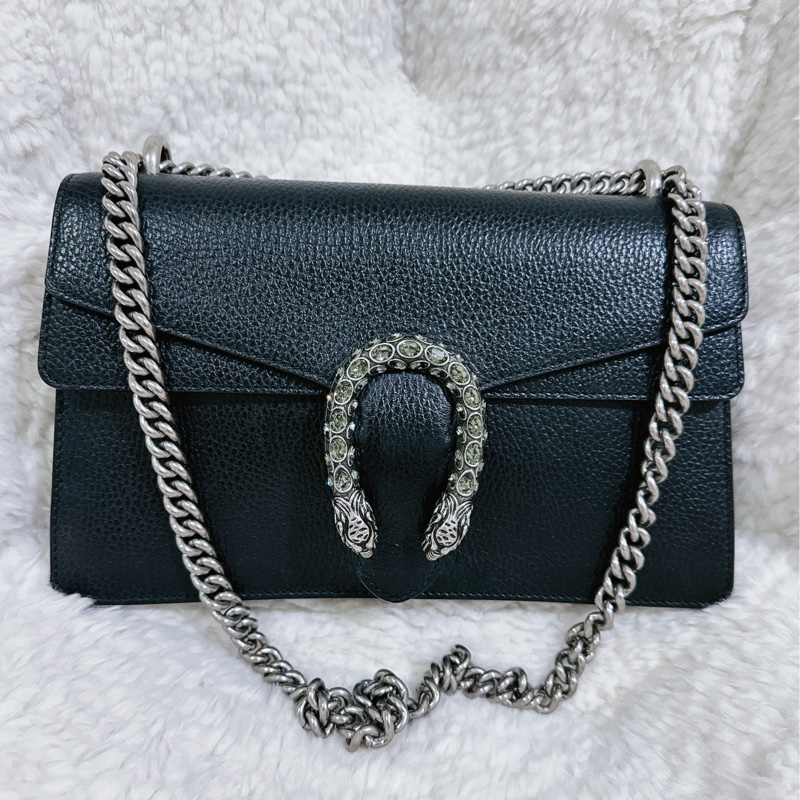 Gucci 經典酒神包黑色中號-29