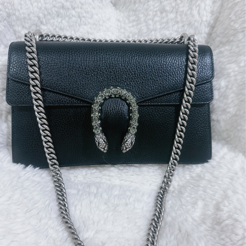 Gucci 經典酒神包黑色中號-31