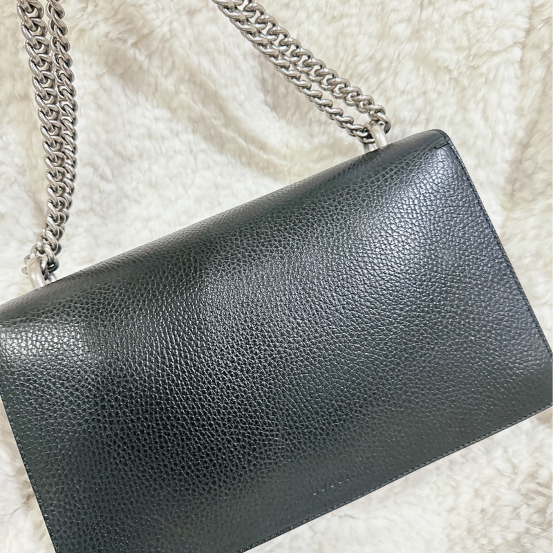 Gucci 經典酒神包黑色中號-34