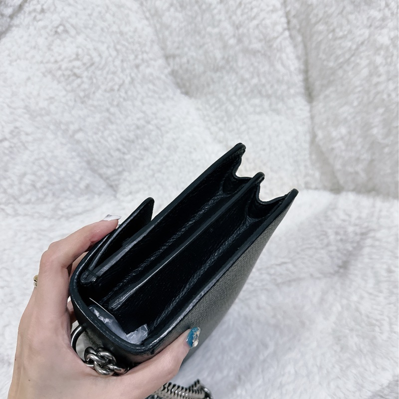 Gucci 經典酒神包黑色中號-36