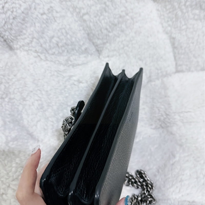 Gucci 經典酒神包黑色中號-37