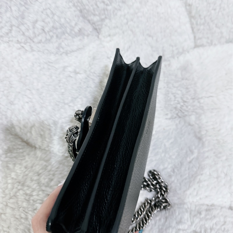 Gucci 經典酒神包黑色中號-38