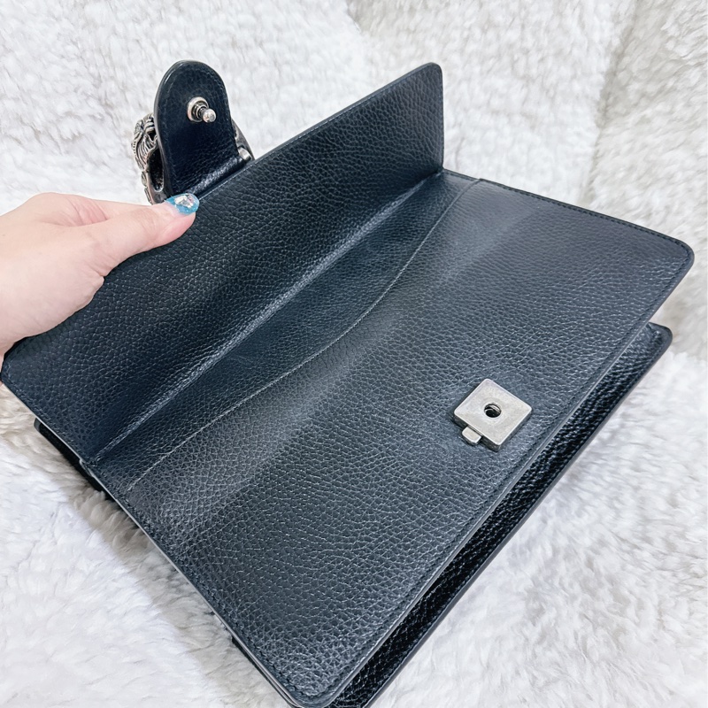 Gucci 經典酒神包黑色中號-44