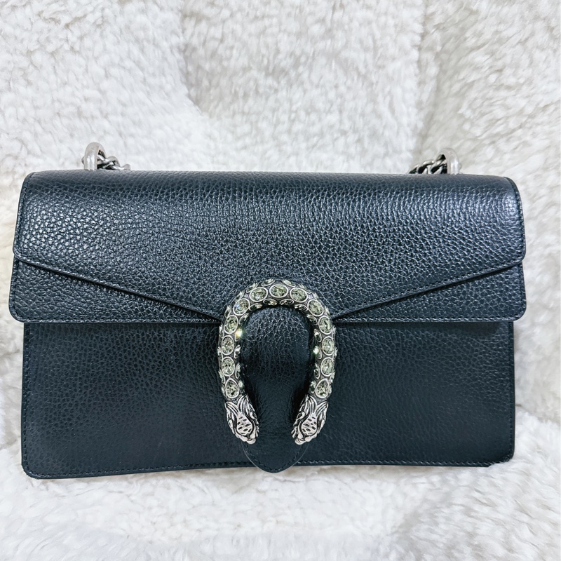 Gucci 經典酒神包黑色中號-49