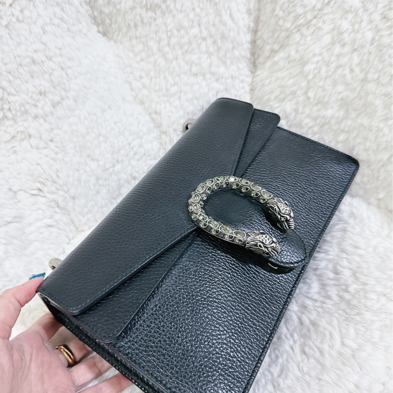 Gucci 經典酒神包黑色中號-51