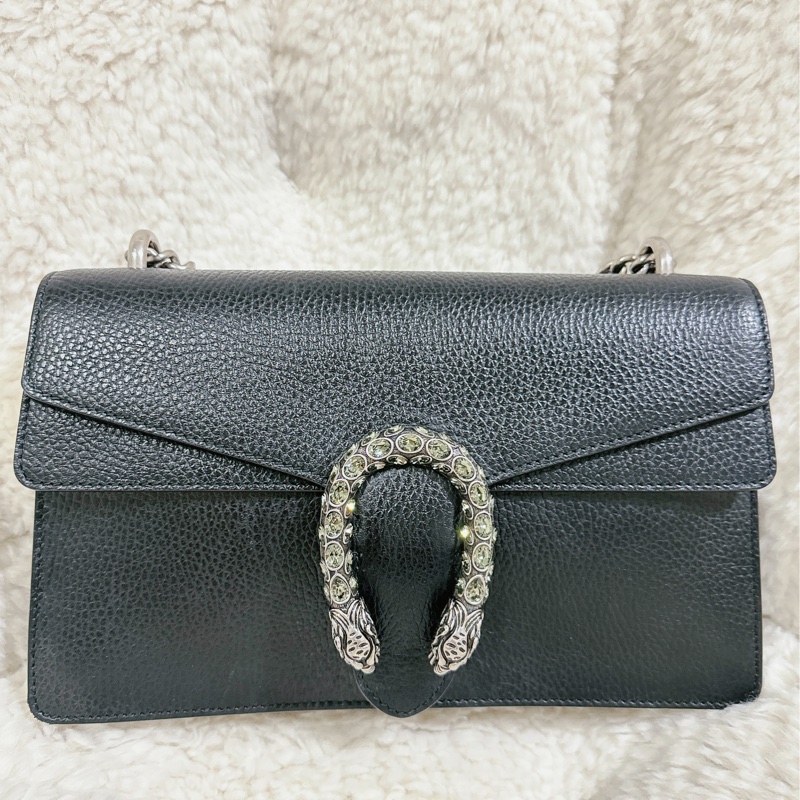 Gucci 經典酒神包黑色中號-53