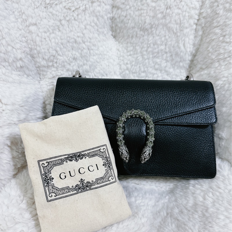 Gucci 經典酒神包黑色中號-56