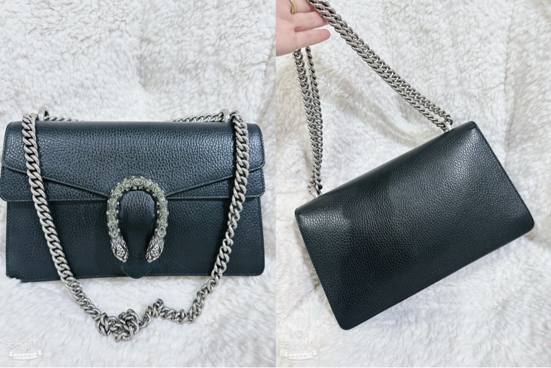 Gucci 經典酒神包黑色中號-57