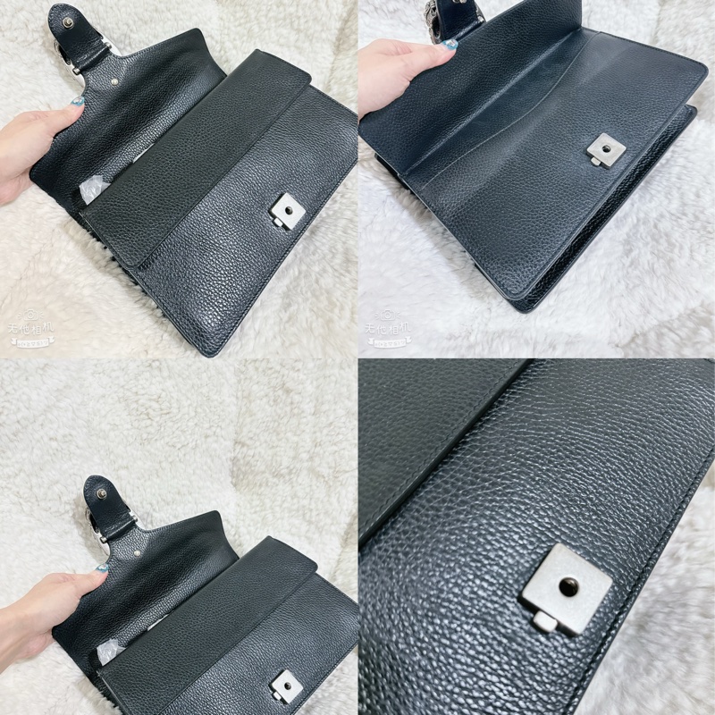 Gucci 經典酒神包黑色中號-63