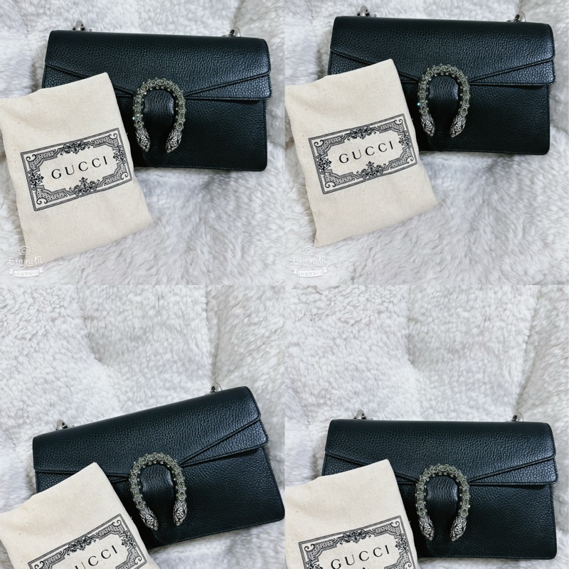 Gucci 經典酒神包黑色中號-69