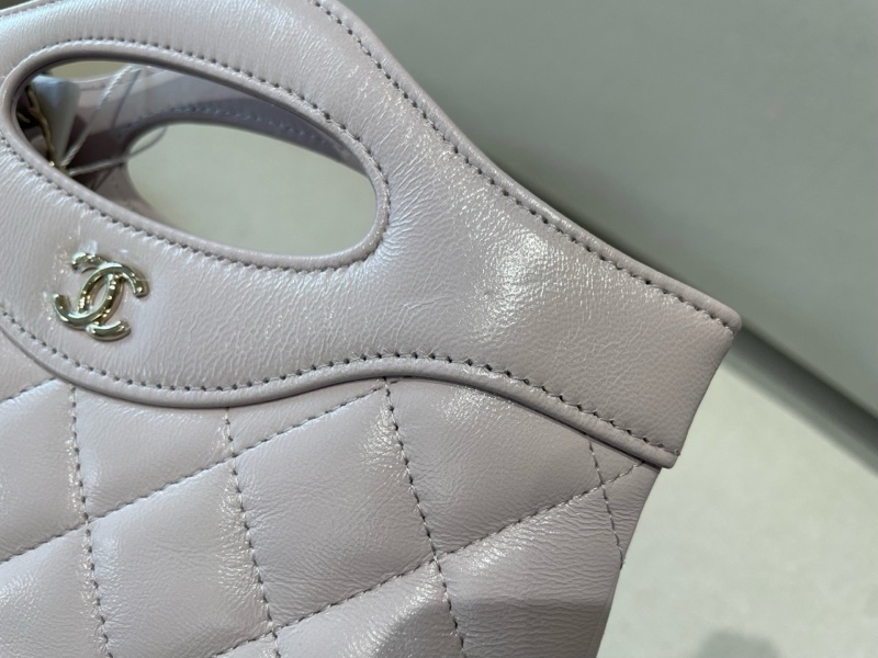 有票❤️98新 Chanel香奈儿25k 31bag nano粉紫色-3