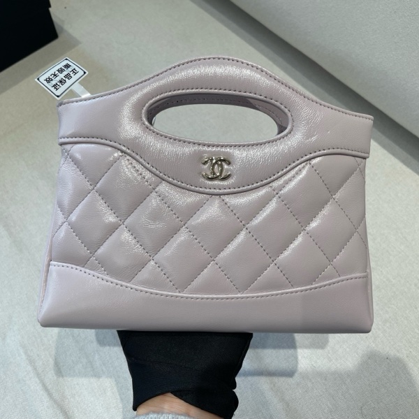 有票❤️98新 Chanel香奈儿25k 31bag nano粉紫色-8