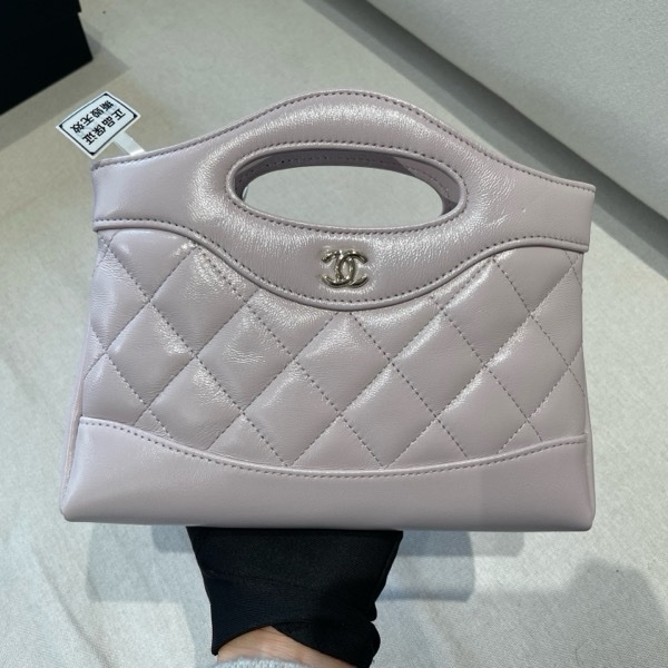 有票❤️98新 Chanel香奈儿25k 31bag nano粉紫色-17
