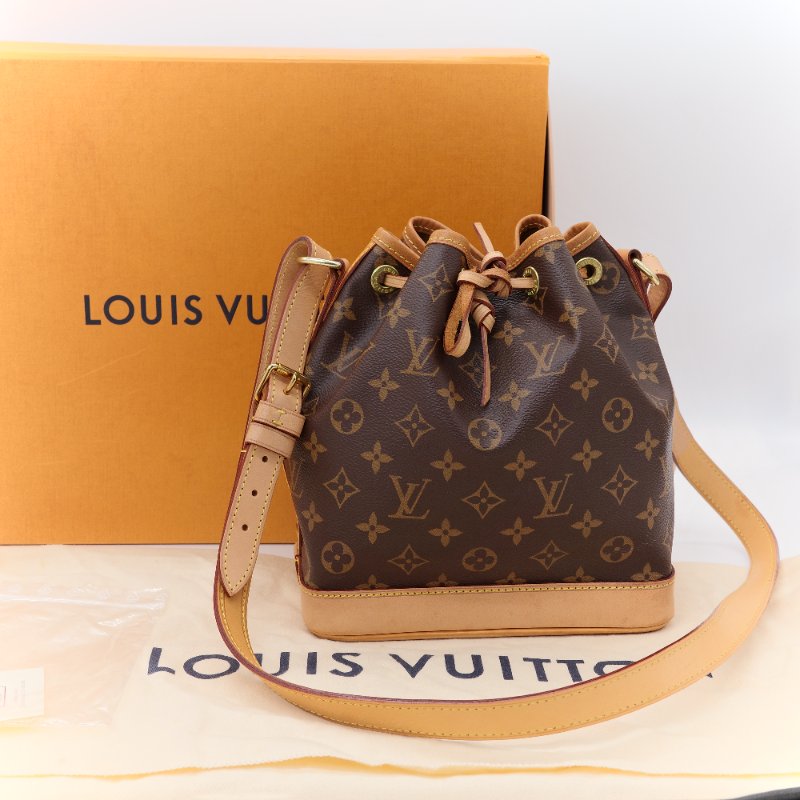Louis Vuitton 路易威登 Noé 老花 棕色 帆布 水桶包 肩背包-1