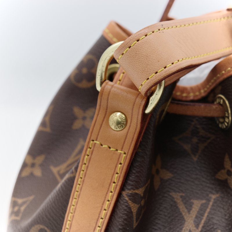 Louis Vuitton 路易威登 Noé 老花 棕色 帆布 水桶包 肩背包-8