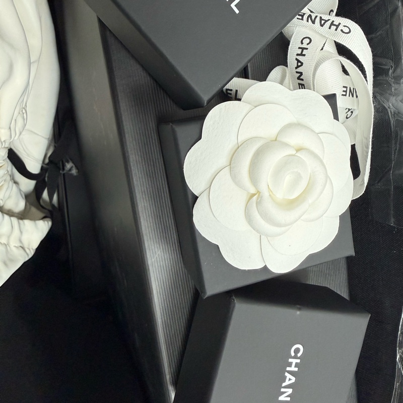 Chanel 鏤空 雙C Logo耳環-4