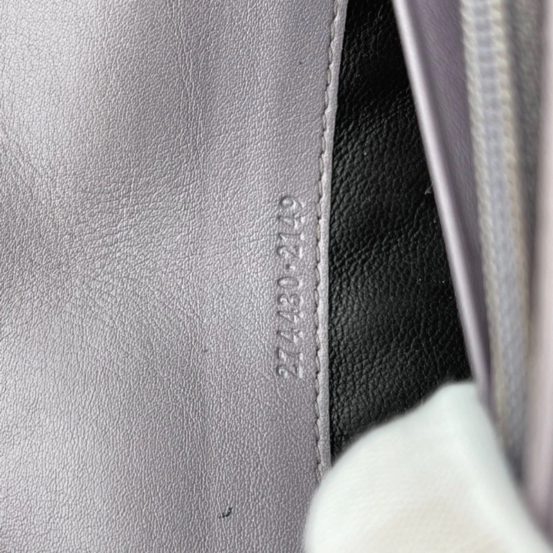 GUCCI/古馳紫色長款滿logo錢包,19*10,成色如圖-7