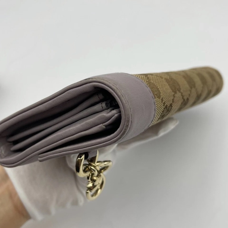 GUCCI/古馳紫色長款滿logo錢包,19*10,成色如圖-14