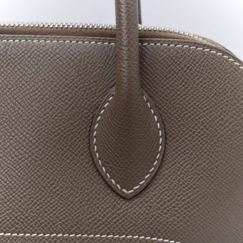 Hermès 愛馬仕 Bolide 31 灰色 Clemence 牛皮 手提包 肩背包 兩用包-7