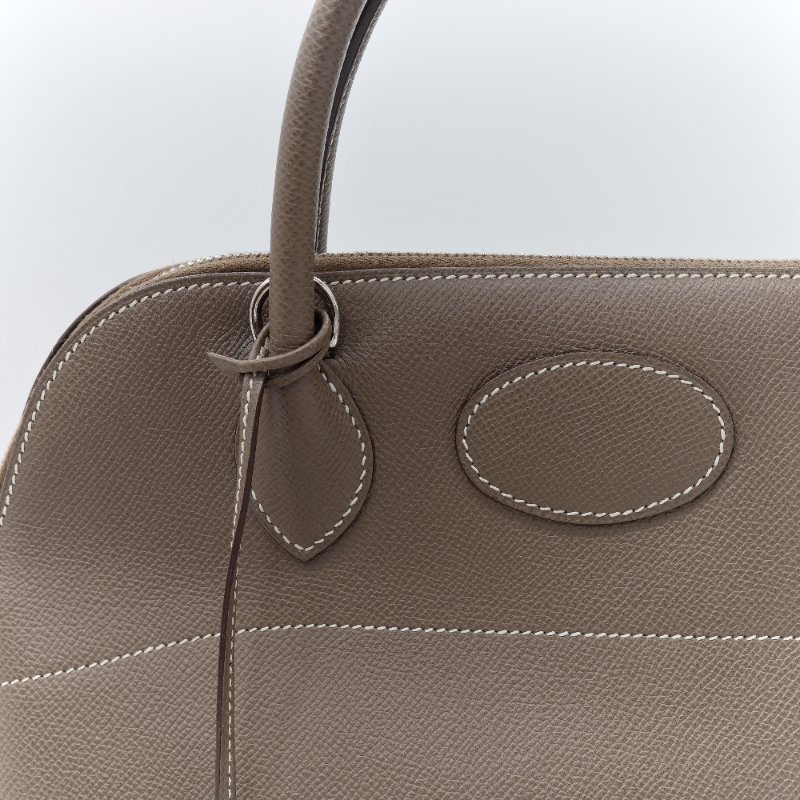 Hermès 愛馬仕 Bolide 31 灰色 Clemence 牛皮 手提包 肩背包 兩用包-9