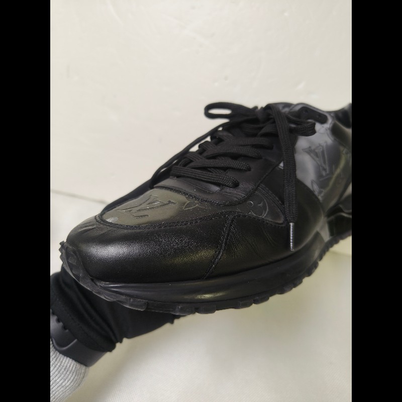 【LV👜全品項限時降價‼️】㊣✨Louis Vuitton✨**尺寸:7**(附鞋盒)路易威登 LV 黑武士 老花 黑色 潮流 皮革 拼接 球鞋 休閒鞋 運動鞋/二手鞋/二手精品/保證正品🌳二手樹屋🌳-7