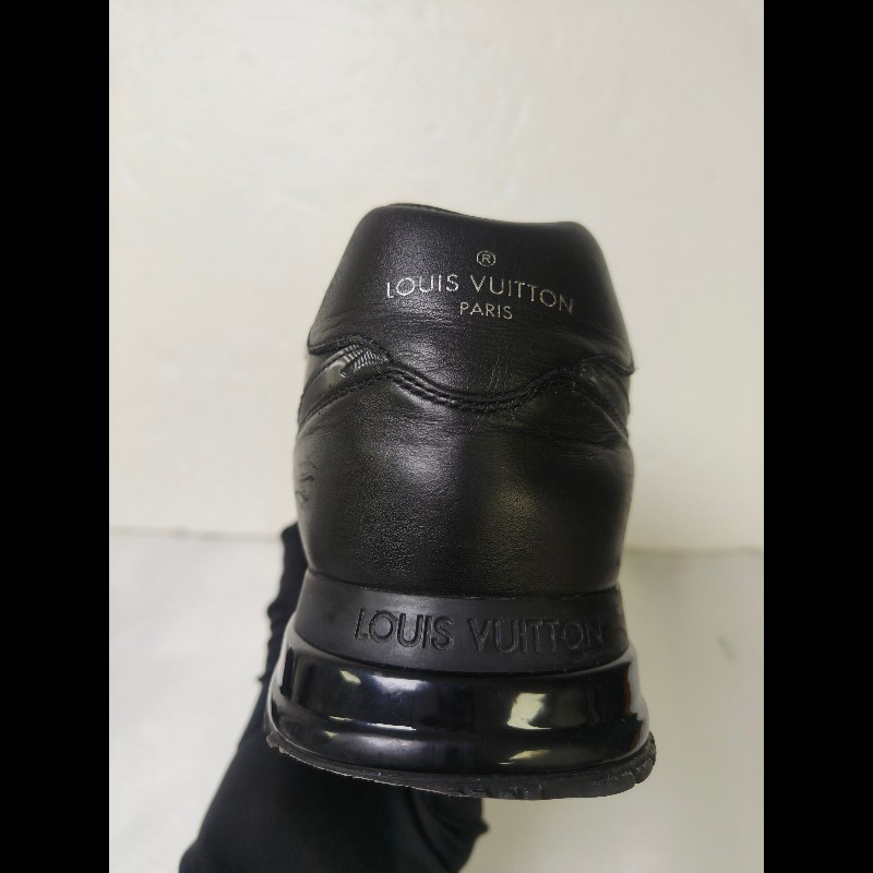 【LV👜全品項限時降價‼️】㊣✨Louis Vuitton✨**尺寸:7**(附鞋盒)路易威登 LV 黑武士 老花 黑色 潮流 皮革 拼接 球鞋 休閒鞋 運動鞋/二手鞋/二手精品/保證正品🌳二手樹屋🌳-10