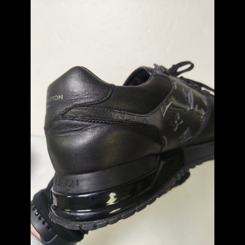 【LV👜全品項限時降價‼️】㊣✨Louis Vuitton✨**尺寸:7**(附鞋盒)路易威登 LV 黑武士 老花 黑色 潮流 皮革 拼接 球鞋 休閒鞋 運動鞋/二手鞋/二手精品/保證正品🌳二手樹屋🌳-11