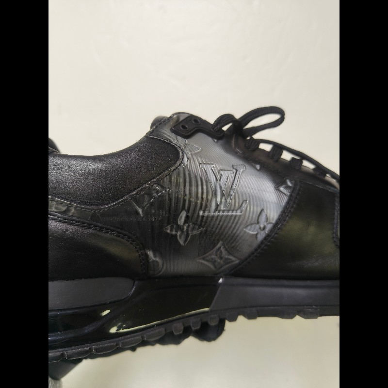 【LV👜全品項限時降價‼️】㊣✨Louis Vuitton✨**尺寸:7**(附鞋盒)路易威登 LV 黑武士 老花 黑色 潮流 皮革 拼接 球鞋 休閒鞋 運動鞋/二手鞋/二手精品/保證正品🌳二手樹屋🌳-12