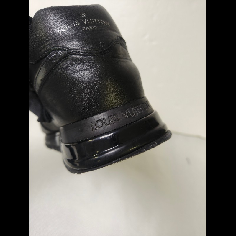 【LV👜全品項限時降價‼️】㊣✨Louis Vuitton✨**尺寸:7**(附鞋盒)路易威登 LV 黑武士 老花 黑色 潮流 皮革 拼接 球鞋 休閒鞋 運動鞋/二手鞋/二手精品/保證正品🌳二手樹屋🌳-16