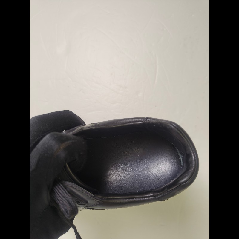 【LV👜全品項限時降價‼️】㊣✨Louis Vuitton✨**尺寸:7**(附鞋盒)路易威登 LV 黑武士 老花 黑色 潮流 皮革 拼接 球鞋 休閒鞋 運動鞋/二手鞋/二手精品/保證正品🌳二手樹屋🌳-19