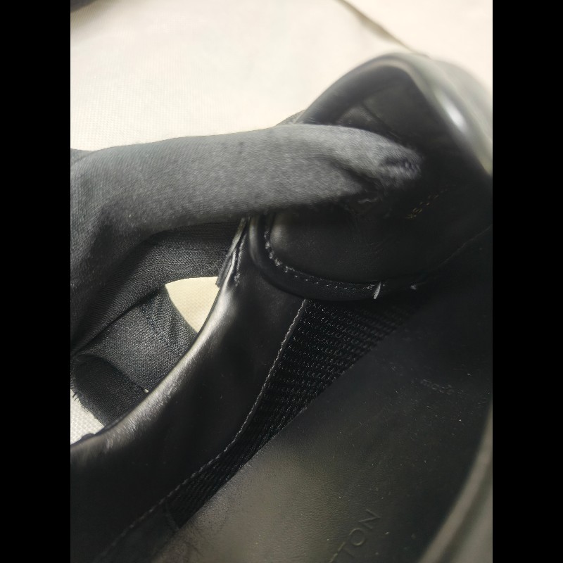 【LV👜全品項限時降價‼️】㊣✨Louis Vuitton✨**尺寸:7**(附鞋盒)路易威登 LV 黑武士 老花 黑色 潮流 皮革 拼接 球鞋 休閒鞋 運動鞋/二手鞋/二手精品/保證正品🌳二手樹屋🌳-22