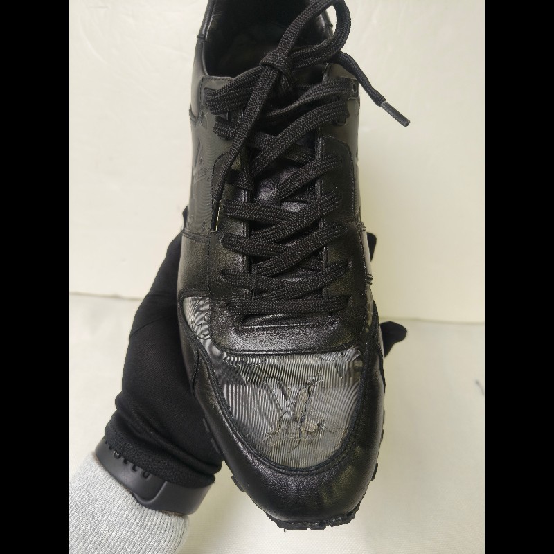 【LV👜全品項限時降價‼️】㊣✨Louis Vuitton✨**尺寸:7**(附鞋盒)路易威登 LV 黑武士 老花 黑色 潮流 皮革 拼接 球鞋 休閒鞋 運動鞋/二手鞋/二手精品/保證正品🌳二手樹屋🌳-27