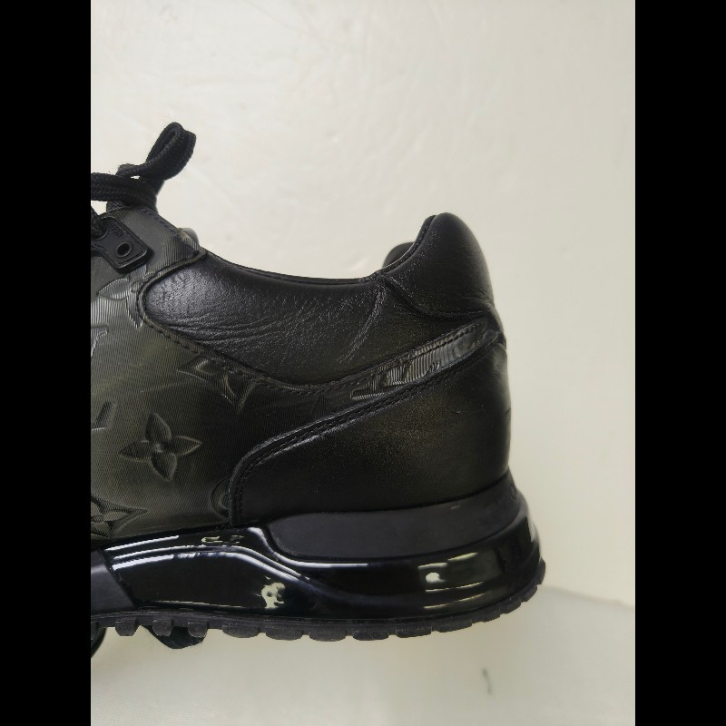 【LV👜全品項限時降價‼️】㊣✨Louis Vuitton✨**尺寸:7**(附鞋盒)路易威登 LV 黑武士 老花 黑色 潮流 皮革 拼接 球鞋 休閒鞋 運動鞋/二手鞋/二手精品/保證正品🌳二手樹屋🌳-31